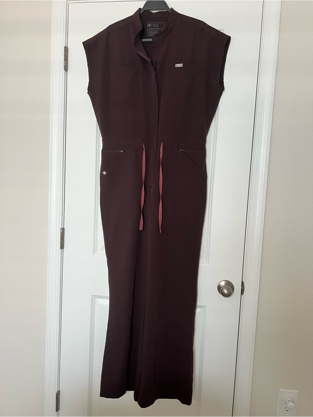 Figs Espresso Rafaela Wide Leg Jumpsuit
